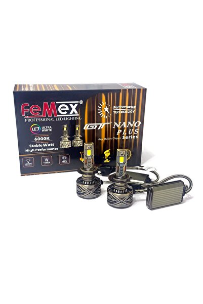 FEMEX GT Nano Plus Csp LUMILED ROYAL Chipset Radyatör Soğutmalı H7 Led Xenon ...