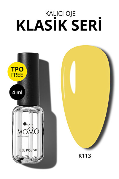 MOMO professional Kalıcı Oje K113, Dark Butter Yellow, 4 ml