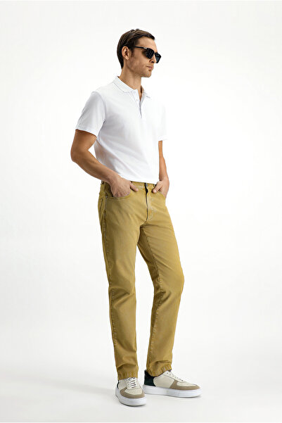 Kiğılı Regular Fit Standard Cut Lycra Canvas / Chino Trousers