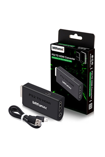 Choice محول PS2 من Bitfunx يحول YPBPR إلى HDMI ™   محول صوت وفيديو 3.5 ملم لج...