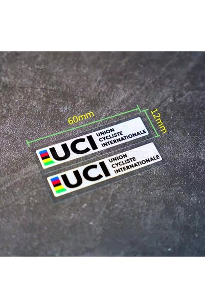 Choice ملصق صغير أبيض طويل من قطعتين معتمد من الاتحاد الدولي للدراجات (UCI) -...