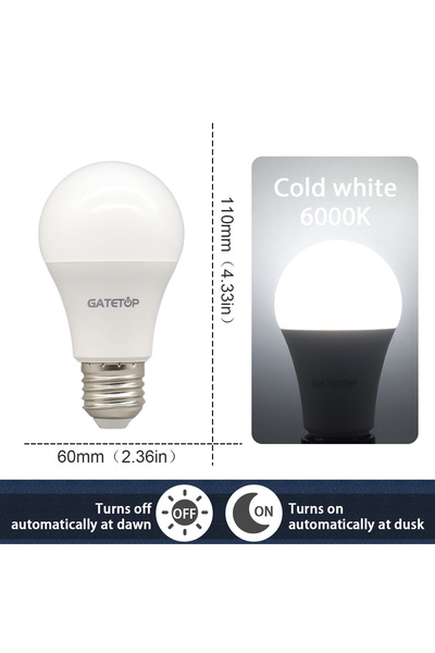 Choice AC100-240V 10W E27 6000K 1pcs Led Bulb Light Sensor Control Bulb AC 22...