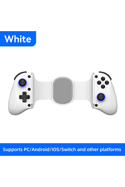 Choice1 وحدة تحكم ألعاب لاسلكية D11-White D11 قابلة للتمديد مع مستشعر هول، تد...