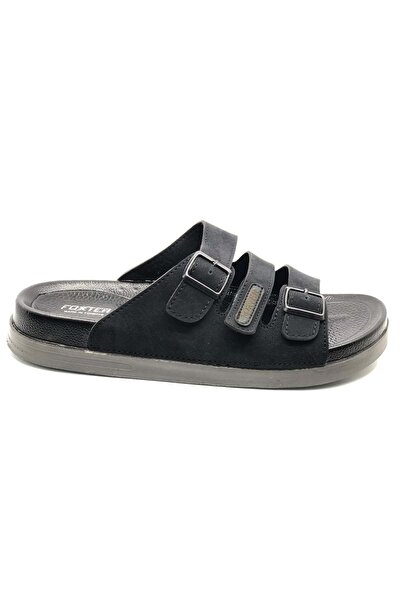 Kids Club Shoes كوسامانلار 6025 شبشب رجالي أورتابيديك أسود
