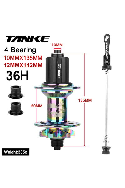 Choice محور خلفي ملون HG TA-QR TANKE-MTB، 36 فتحة، 6 مخالب، 108 نقرة NBK، محم...