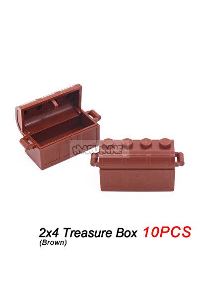 Choice8 Treasure Box Brown Marumine MOC Bricks City Accessories Basket Bread ...