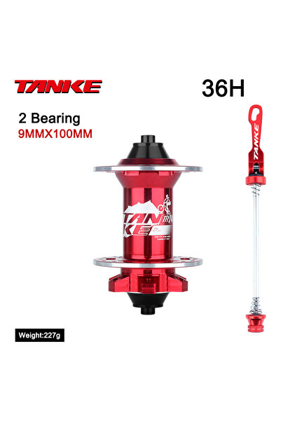 Choice 36H Red front QR TANKE 120 Click Hub Bearing MTB Hub Front Rear 32 36 ...