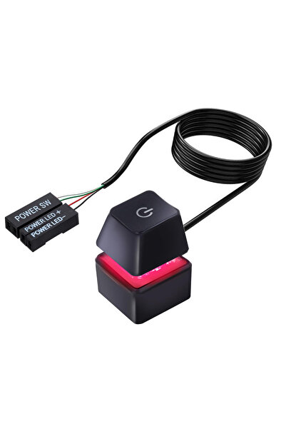 Choice 1.8m black Desk ON/OFF Power Switch for Desktop Computer RGB Backlight...