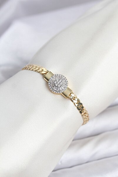 Inure Jewelry Ezme Chain Model Zircon Stone Vip Series Women's Bracelet