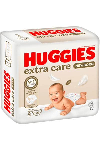 Huggies هجيز المولود الجديد، مقاس 2، 4-6 كغ، 21 حفاض