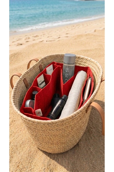 Marjinal Beach Canta Ici Organizer Red Color 40 X 20 15 Sizes Available