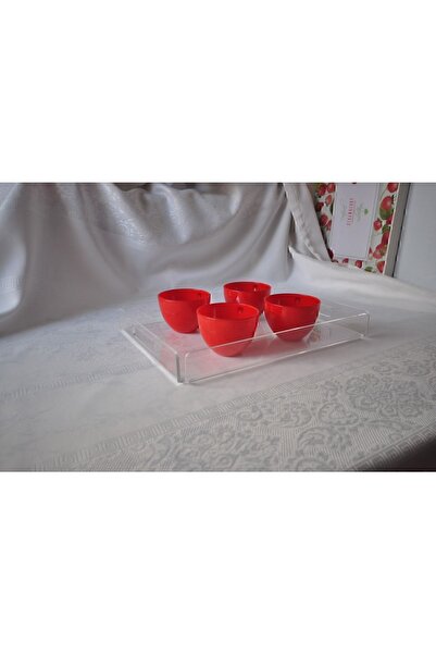 SeHa Design Nisba Ticaret Ürünü i Akrilik Sunum Tepsisi 35cmx45cm Şeffaf