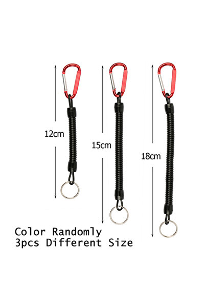 Choice 3pcs mixed size Goture 3pcs Fishing Lanyard 12cm/15cm/18cm Boating Fis...