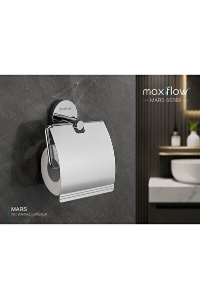 Maxiflow حامل ورق المرحاض من سلسلة مارس مع غطاء