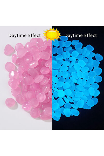 Choice purple 100PCSLuminous stone garden fish tank landscape glow-in-the-dar...