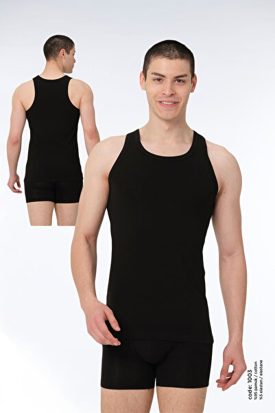 FSM1453 Muški Pamuk paket Halter izrez sportista Sa likrom sportista 2-dijeln...