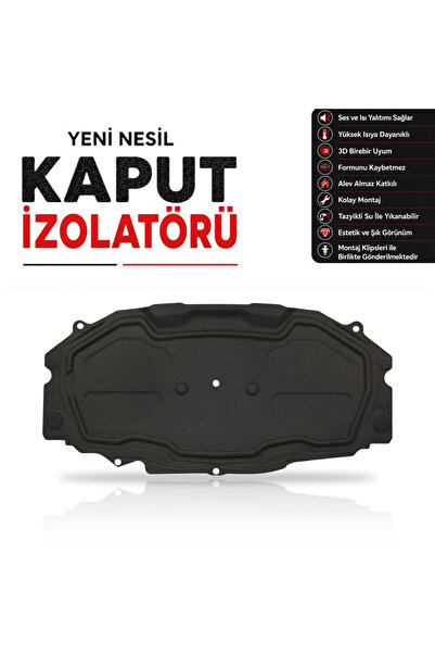öz-iş Renault Clio 2 Symbol Sedan Kaput İzolatörü (2002 - 2012 Arası)+KLİPS