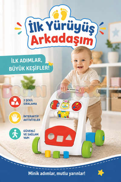 Doğan Oyuncak Dünyası زميل المشي الأول - سيارتي الأولى - زميل المشي - مساعدة ...