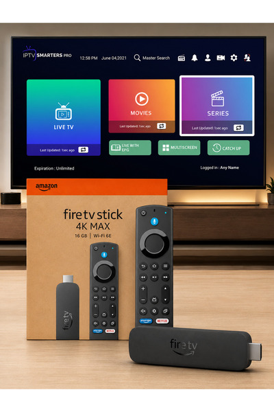 Amazon TV Stick 4K MAX – 16GB Storage, Wi-Fi 6E, 4K Ultra HD Streaming Device...