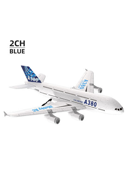 Choice 2CH Blue A380 Airplane Airbus RC Airplane Foam Toys 2.4G Glide Fixed W...