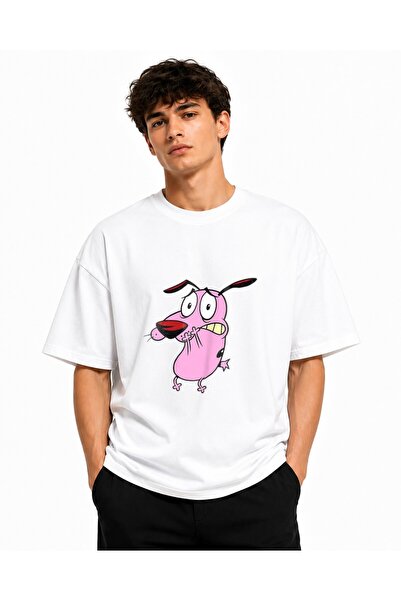 Inscriptie Unisex Premium Cotton Casual T-Shirt "Courage Scared"