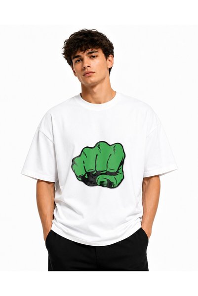 Inscriptie Tricou Unisex Bumbac Premium Casual " Hulk simbol "