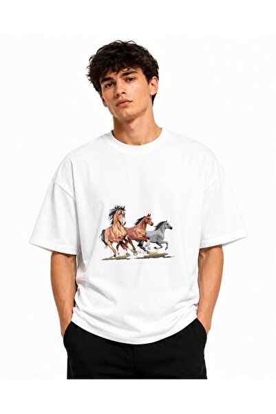 Inscriptie Tricou Unisex Bumbac Premium Casual " 3 cai "