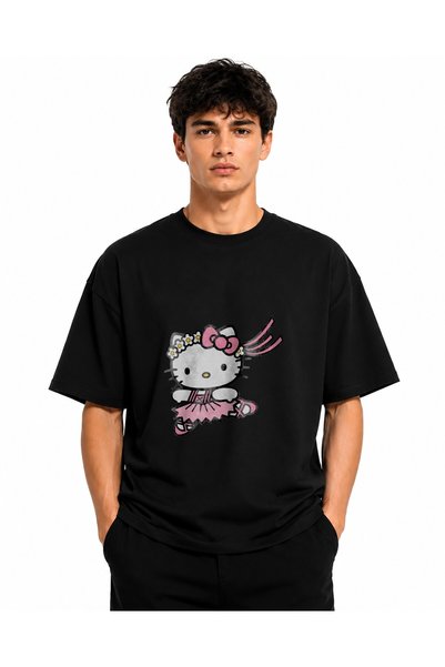 Inscriptie Unisex Βαμβακερό T-shirt Υψηλής Ποιότητας  "Hello Kitty γενεθλίων "