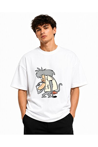 Inscriptie Unisex Premium Cotton Casual T-Shirt "IR Baboon"