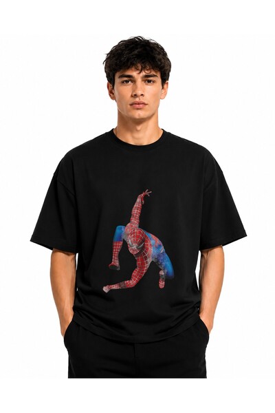 Inscriptie Ουνισέξ Βαμβακερό T-Shirt Υψηλής Ποιότητας  "Σπάιντερμαν " (γραφικό)