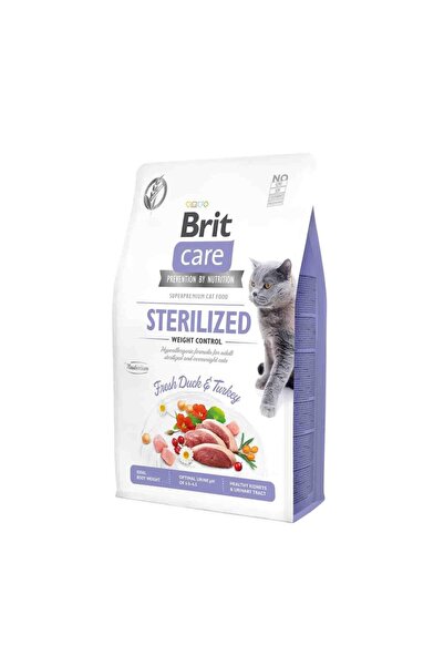 Brit Care Tahılsız Ördek ve Hindi Etli Kısırlaştırılmış Diyet Yetişkin Kedi M...