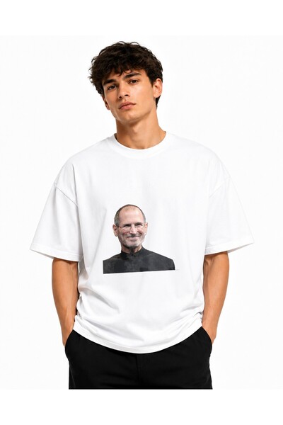 Inscriptie Unisex Βαμβακερό T-Shirt Υψηλής Ποιότητας  "Στιβ Τζομπς "