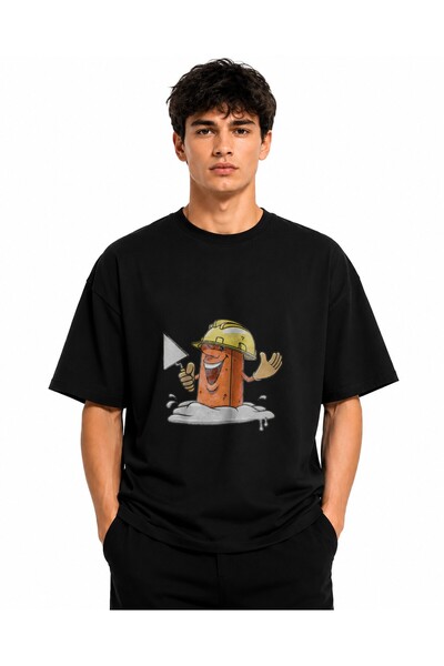 Inscriptie Tricou Unisex Bumbac Premium Casual " Caramida fericita "