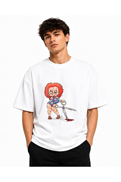 Inscriptie Tricou Unisex Bumbac Premium Casual " Chucky "
