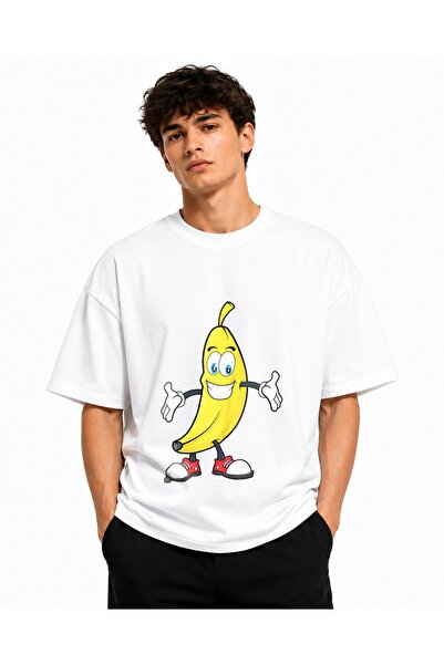 Inscriptie Tricou Unisex Bumbac Premium Casual " Banana Mickey "