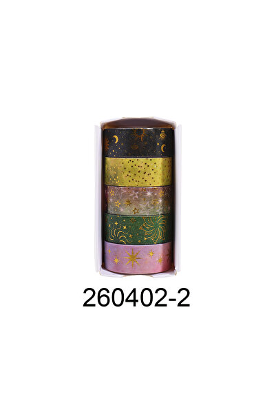 Choice3 260402-2 مجموعة شريط واشي بتصميم السماء المرصعة بالنجوم، 12 لفة، طول ...