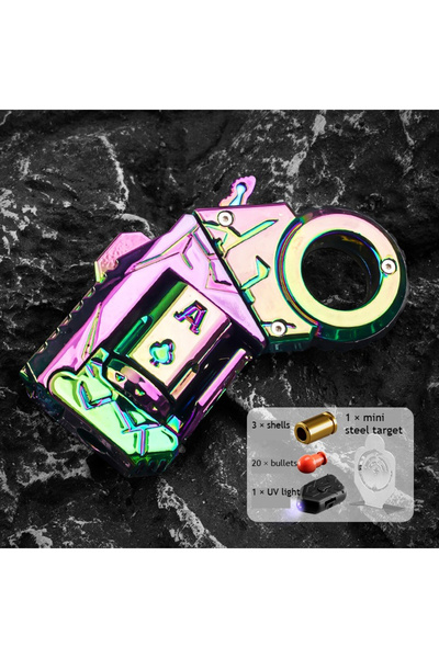 Choice Agent Multicolor Metal Alloy Shell-Ejecting Toy Pistol Set Fun Shootin...