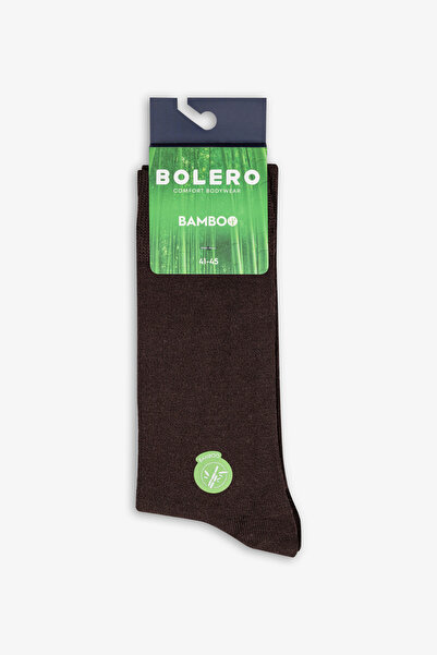Bolero Erkek Bambu Soket Çorap Kahverengi