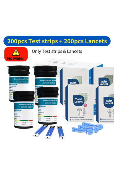 Choice8 200 PCS test lancet 50Pcs Blood Glucose Test Strips/Lancets For Diabe...