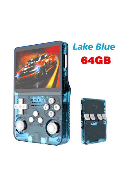 Choice16 lake blue-64G R36S New Retro Game Console 3.5-Inch Linux Open-Source...