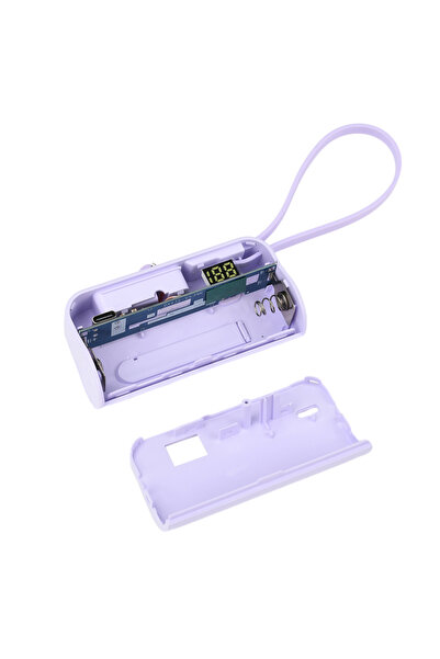 Choice Purple 1*21700 Battery DIY Case No Soldering Type-C Pocket Capsule Rec...