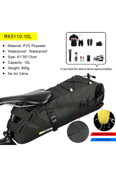 Rhinowalk RK5110-10L Waterproof Bike Saddle Bag Large Capacity Bicycle Saddle...