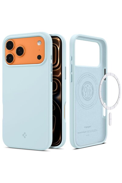 Spigen SILICON FIT MAG MAGSAFE IPHONE 17 PRO ALBASTRU MUTE