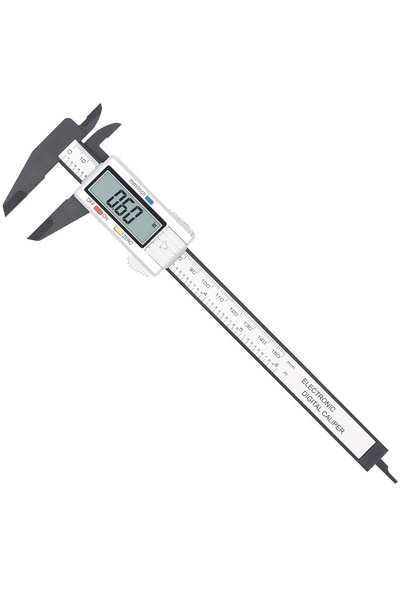 Choice 150mm Silver Electronic Vernier Caliper, Carbon Fiber Dial Vernier Cal...