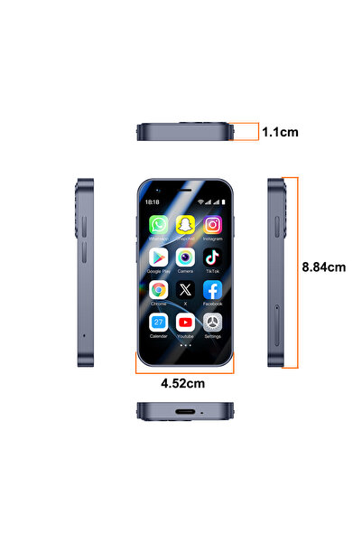 Choice3 Blue SOYES A17 Mini Android8.1 Smart Phone 3.0 Inches 2GB RAM 16GB RO...