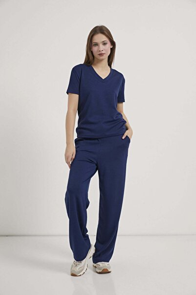 Arma Life Armalife 6945 V-Neck T-Shirt Waist Tie-Up Detail Sweatpants Women's...