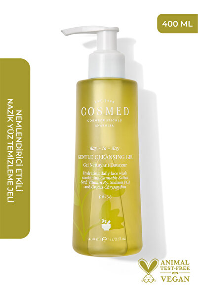 COSMED Nemlendirici Etkili Nazik Yüz Temizleme Jeli /Day to Day GENTLE CLEANS...