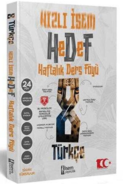 İsem Yayıncılık 2025 İsem Yayınları 8. Sınıf Hızlı İsem Türkçe Hedef Haftalık...