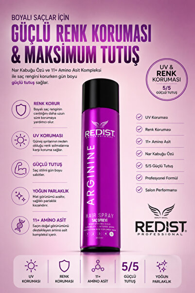 Redist Arginine Renk Koruyucu Saç Spreyi - Vegan 250 ml