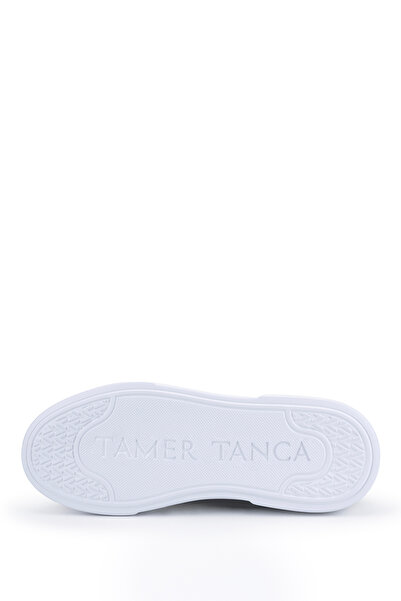 Tamer Tanca Erkek Hakiki Deri Siyah Floter Sneakers & Spor Ayakkabı